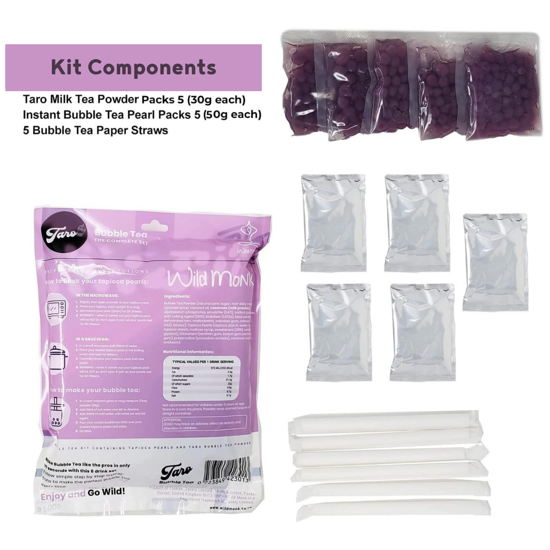 Taro Bubble Tea Kit - 5 Drinks