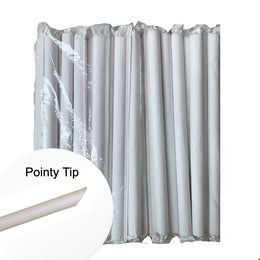50 x Chunky Paper Straws - Individually Wrapped 1.2x21cm