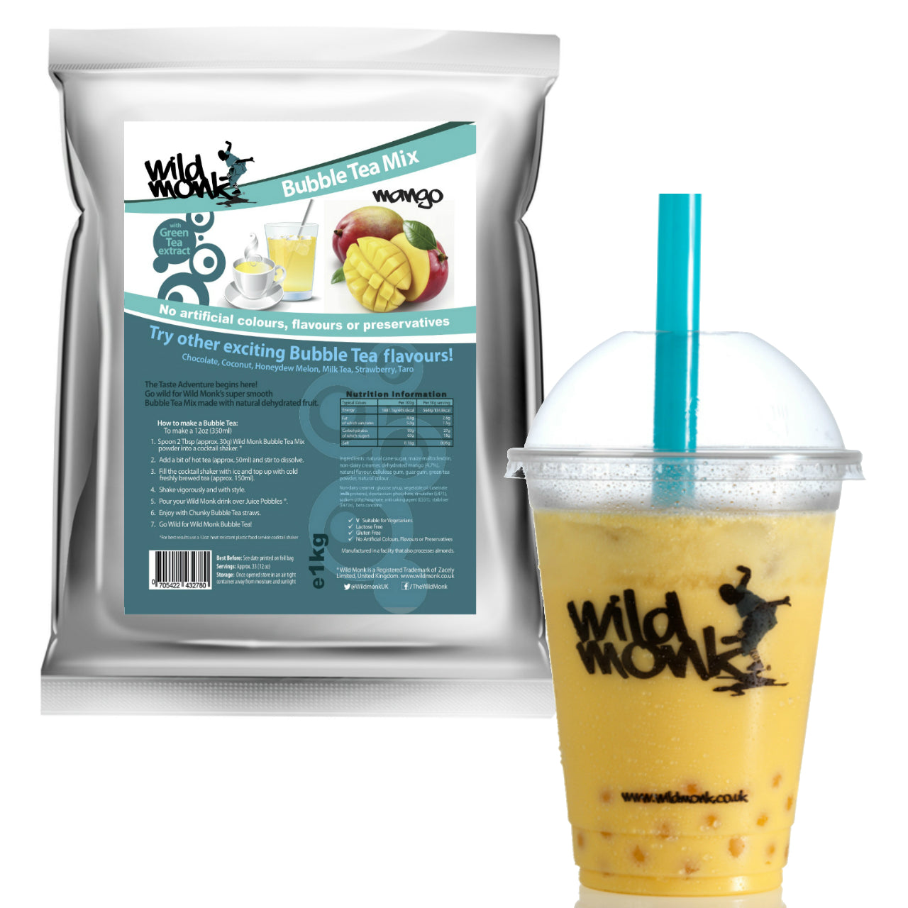 1kg MANGO Bubble Tea Mix