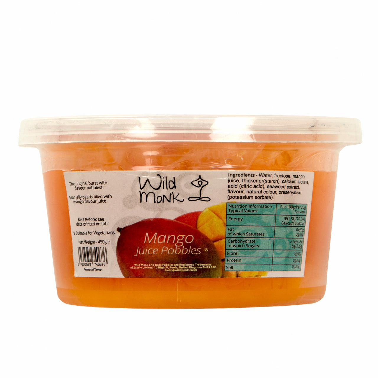 450g Mango Juice Pobbles for Bubble Tea